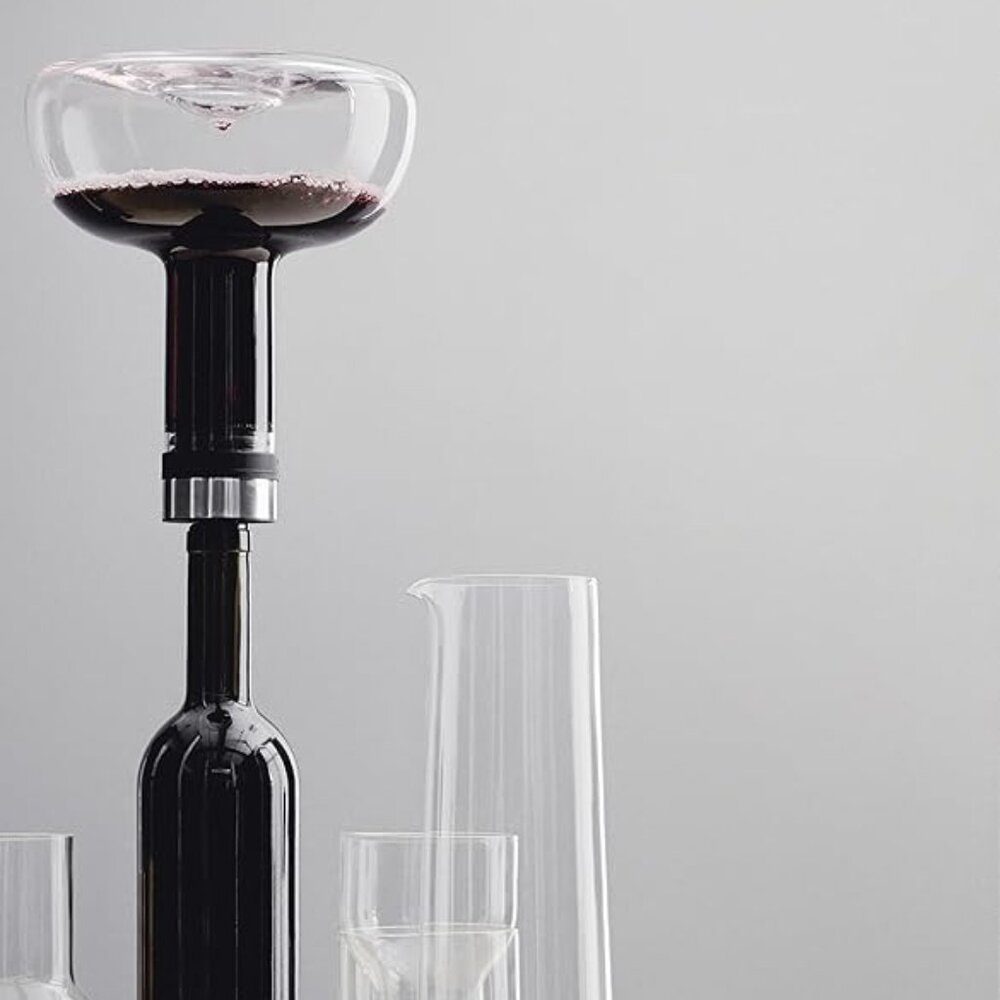 MENU Black Wine Breather Decanter Bar Accessory - Picture 7 of 7